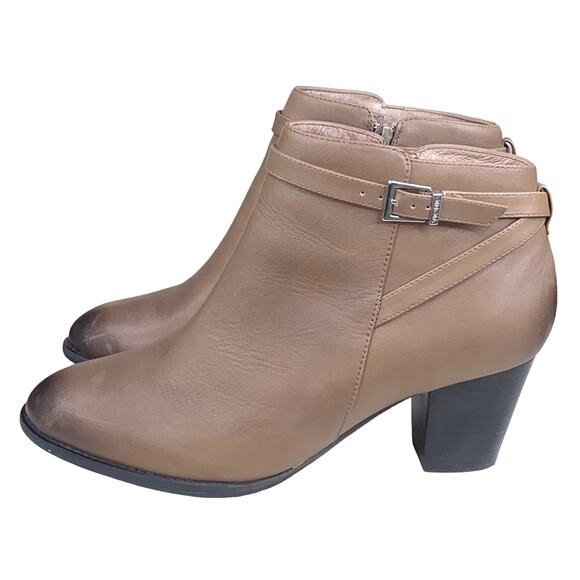 Vionic Women’s Upton Brown Leather Side Zip Ankle Bootie Size US 10 - Picture 7 of 11
